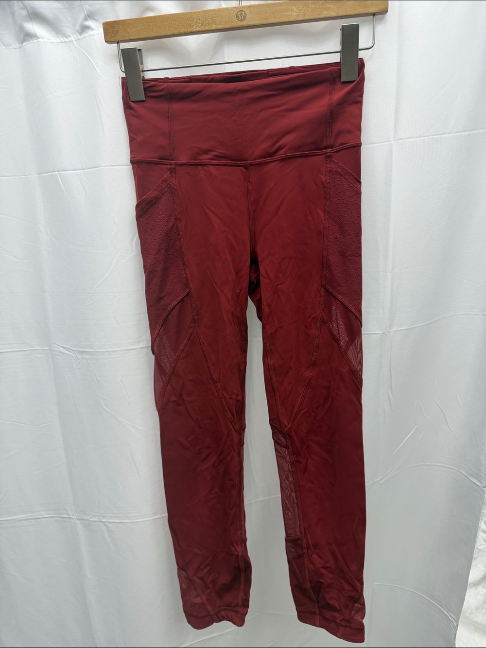 Lululemon High-Rise Burgundy Active Leggings